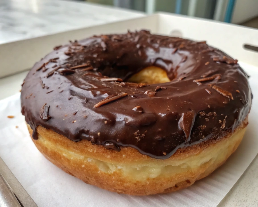 Freshly Baked Chocolate Frosted Donut