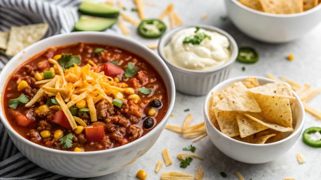 Delicious leftover taco soup transformed into creative casseroles, tacos, and rice bowls.