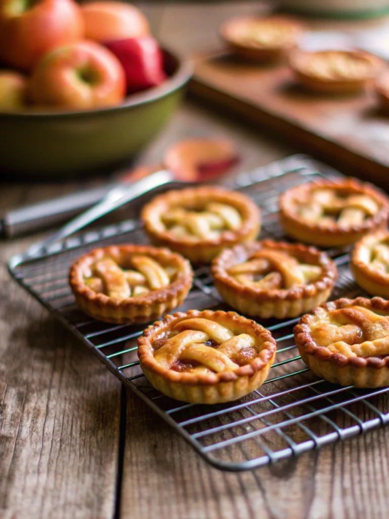 Close-up of a single apple pie cookie